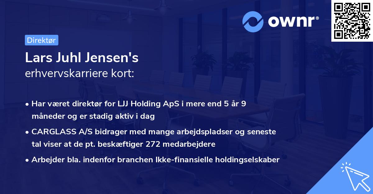 Lars Juhl Jensen's erhvervskarriere kort