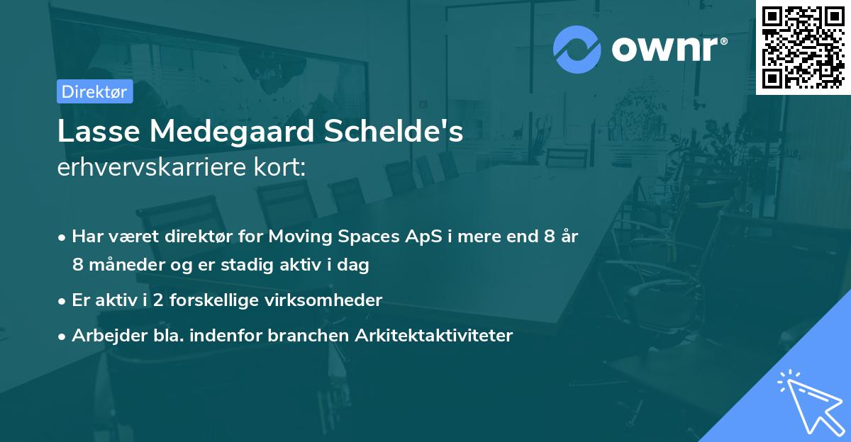 Lasse Medegaard Schelde's erhvervskarriere kort