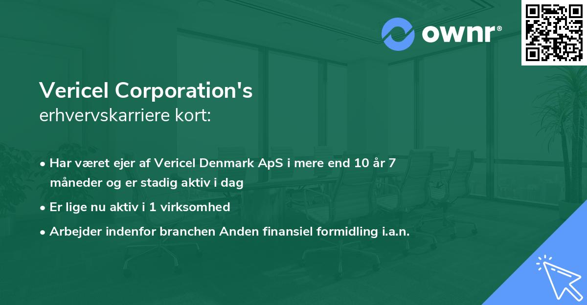 Vericel Corporation's erhvervskarriere kort