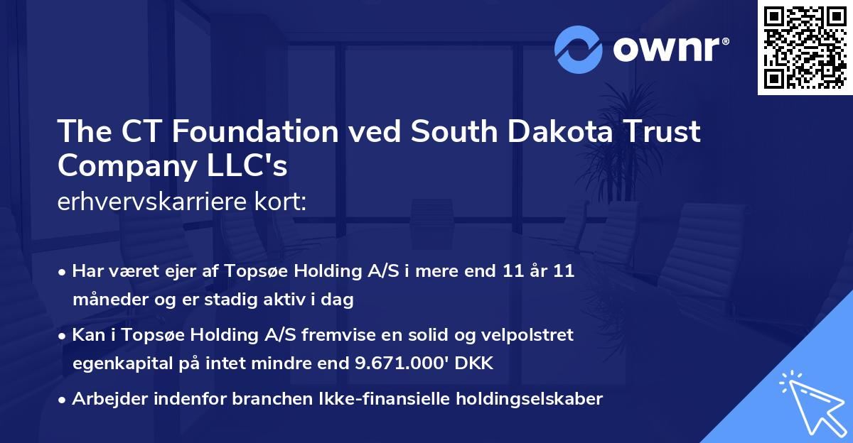 The CT Foundation ved South Dakota Trust Company LLC's erhvervskarriere kort