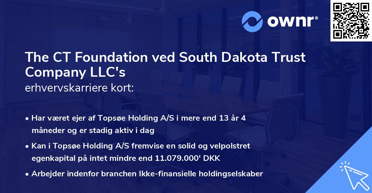 The CT Foundation ved South Dakota Trust Company LLC's erhvervskarriere kort