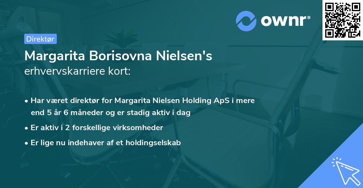 Margarita Borisovna Nielsen's erhvervskarriere kort