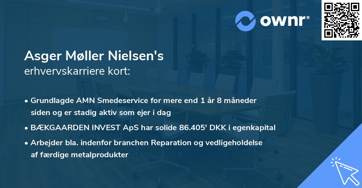 Asger Møller Nielsen's erhvervskarriere kort