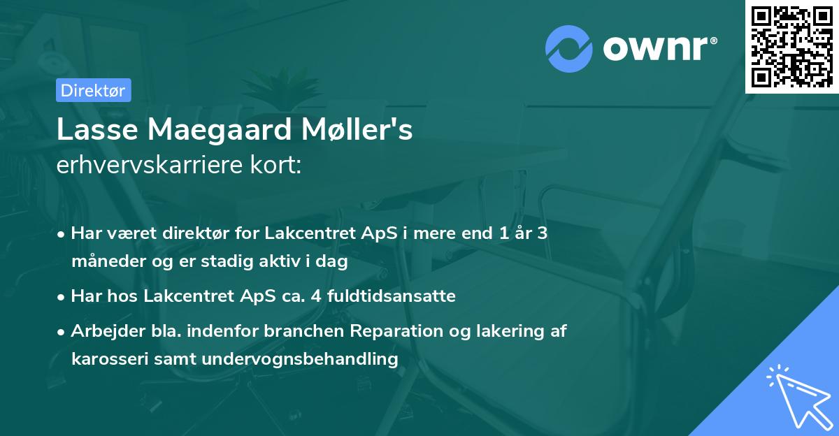 Lasse Maegaard Møller's erhvervskarriere kort
