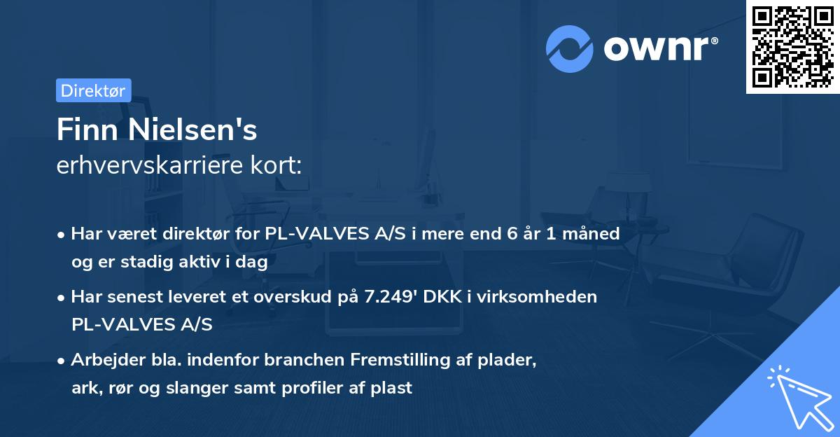 Finn Nielsen's erhvervskarriere kort