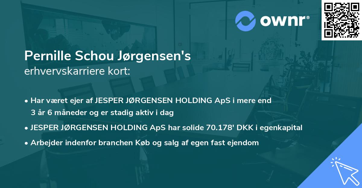 Pernille Schou Jørgensen's erhvervskarriere kort