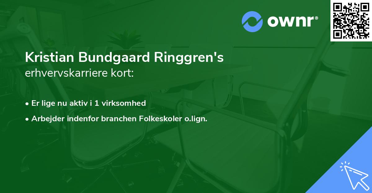 Kristian Bundgaard Ringgren's erhvervskarriere kort