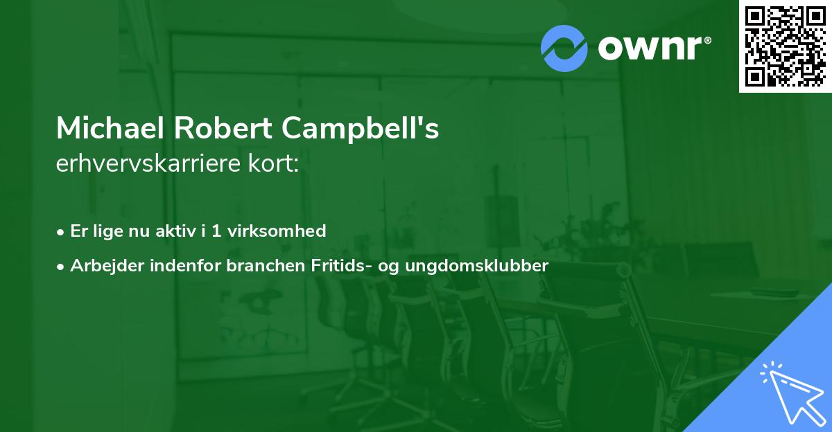 Michael Robert Campbell's erhvervskarriere kort