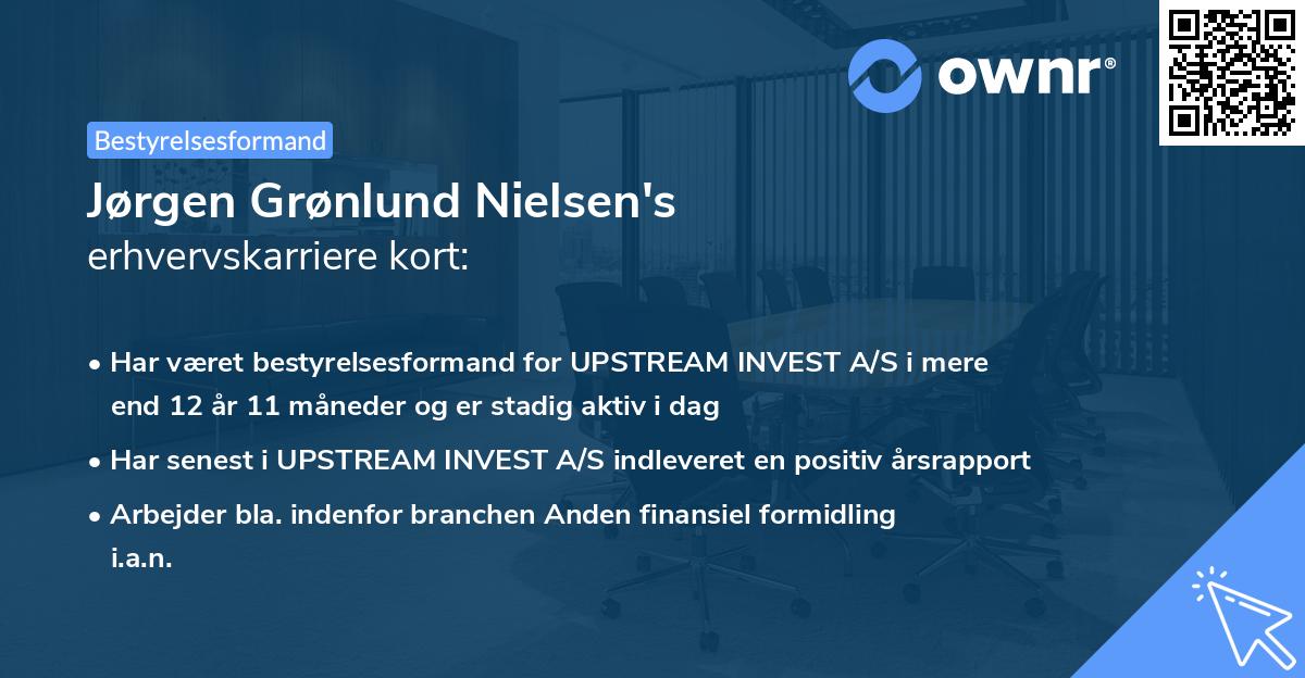 Jørgen Grønlund Nielsen's erhvervskarriere kort
