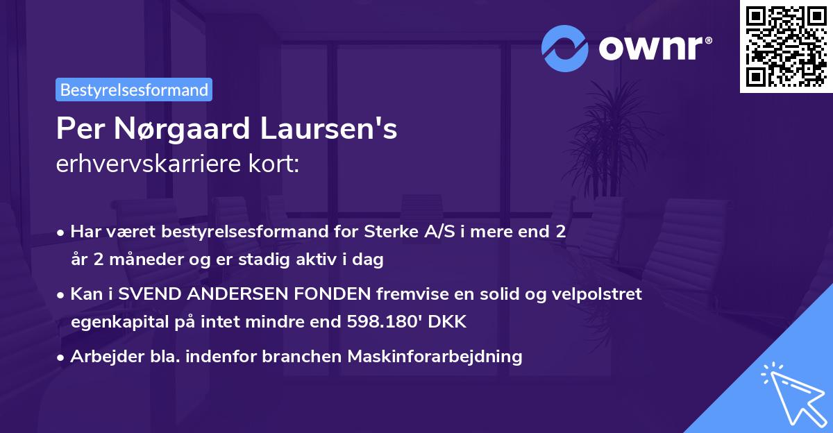 Per Nørgaard Laursen's erhvervskarriere kort