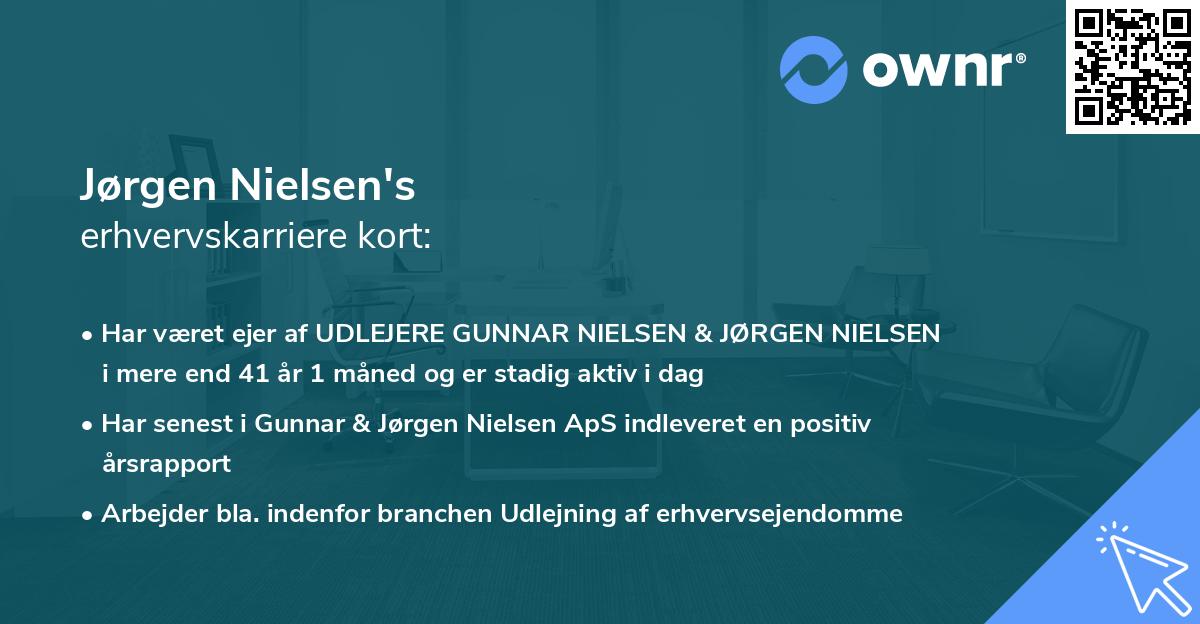 Jørgen Nielsen's erhvervskarriere kort