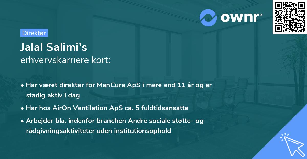 Jalal Salimi's erhvervskarriere kort