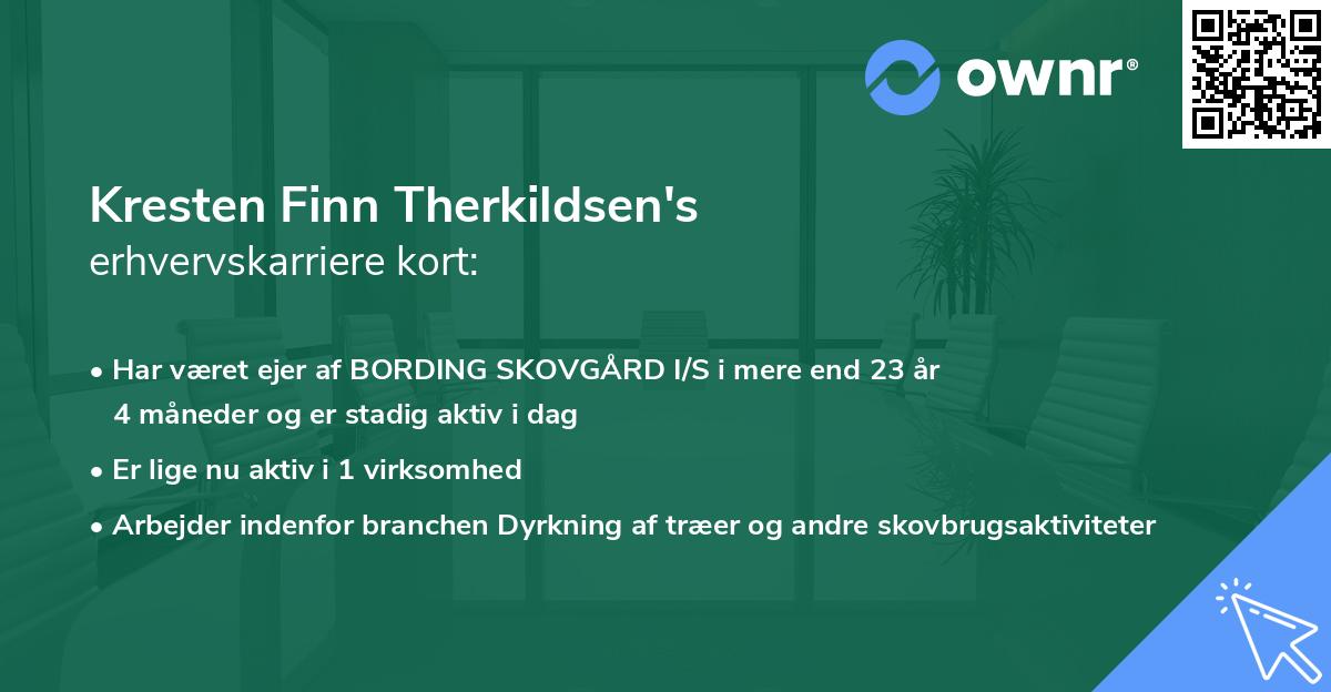 Kresten Finn Therkildsen's erhvervskarriere kort