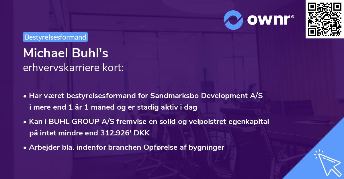 Michael Buhl's erhvervskarriere kort