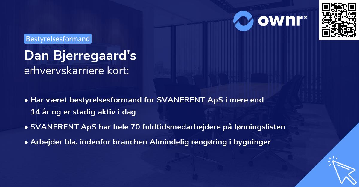 Dan Bjerregaard's erhvervskarriere kort