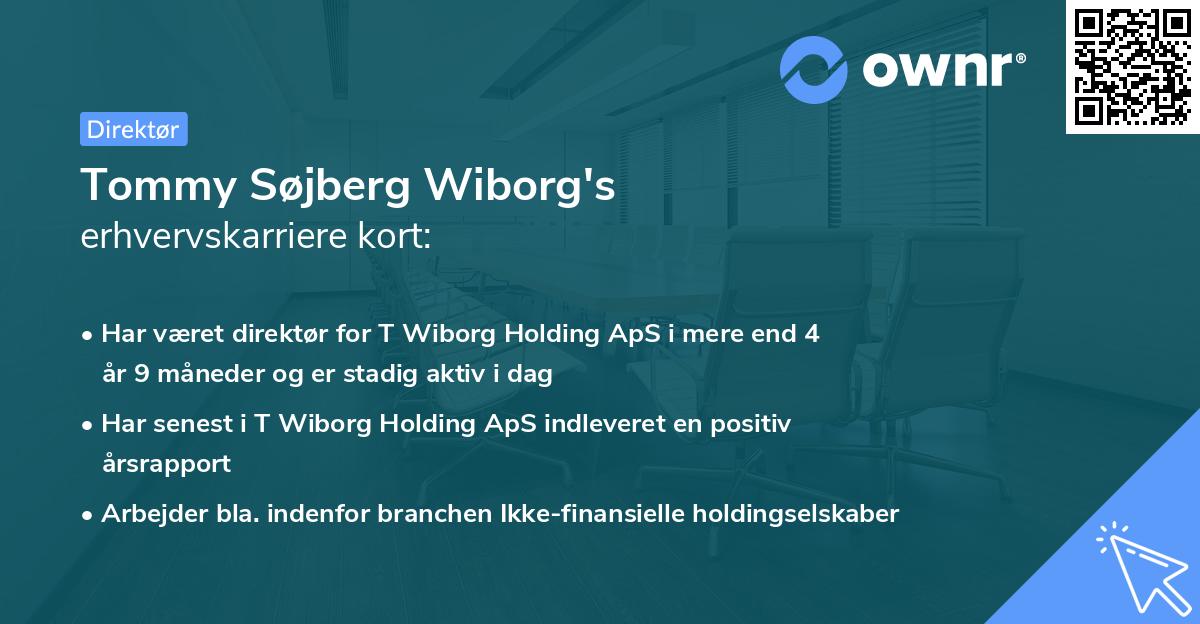 Tommy Søjberg Wiborg's erhvervskarriere kort