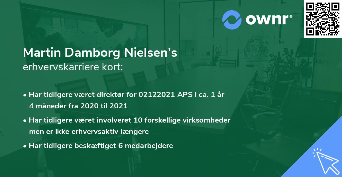 Martin Damborg Nielsen's erhvervskarriere kort