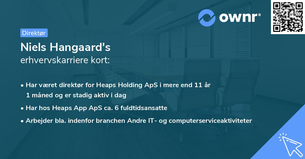 Niels Hangaard's erhvervskarriere kort
