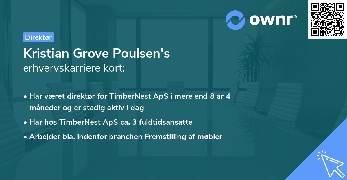 Kristian Grove Poulsen's erhvervskarriere kort