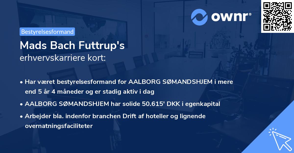 Mads Bach Futtrup's erhvervskarriere kort