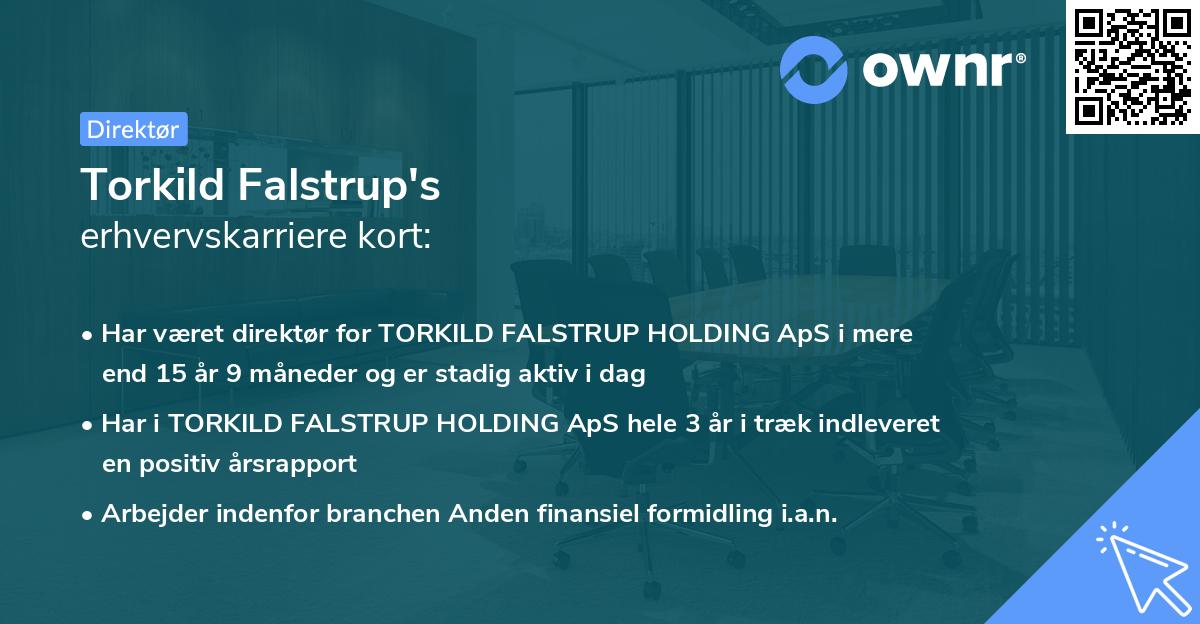Torkild Falstrup's erhvervskarriere kort