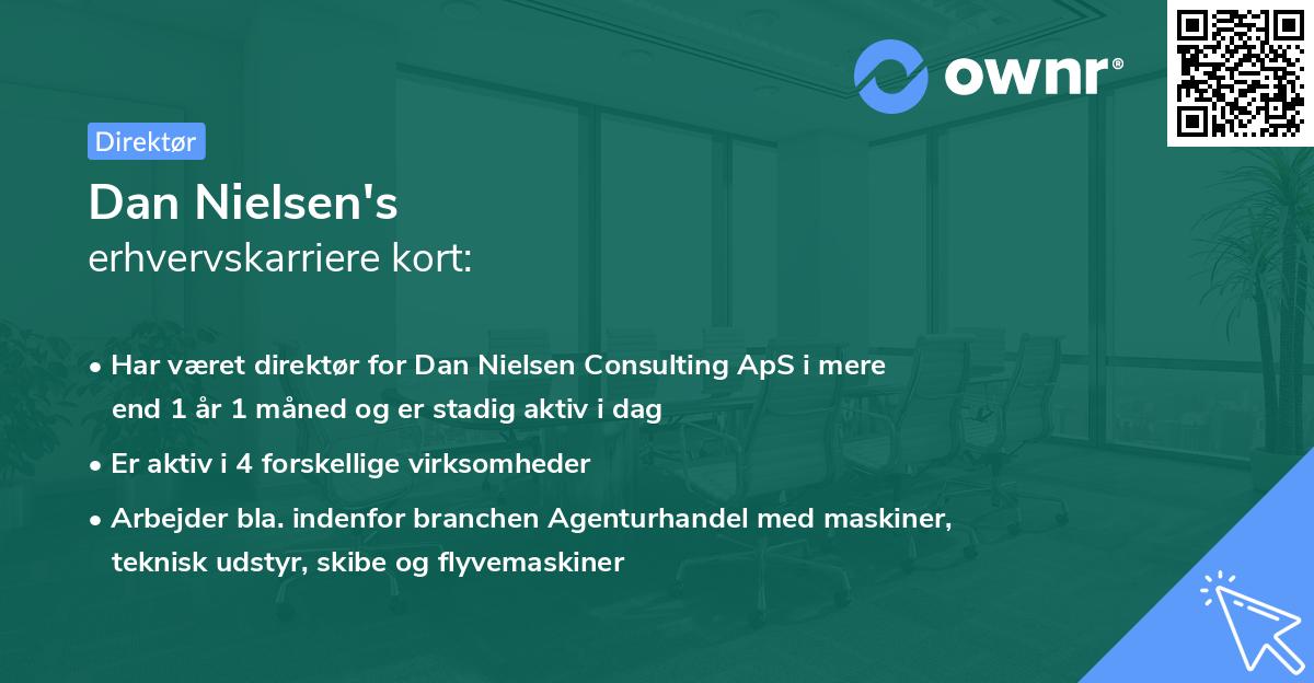 Dan Nielsen's erhvervskarriere kort