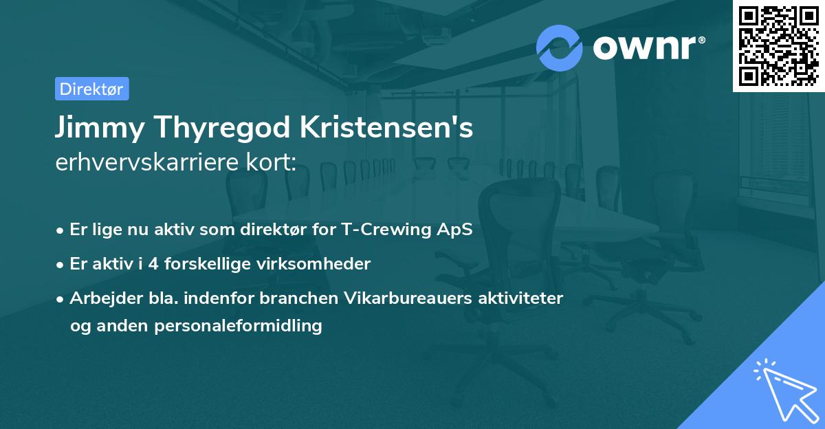 Jimmy Thyregod Kristensen's erhvervskarriere kort