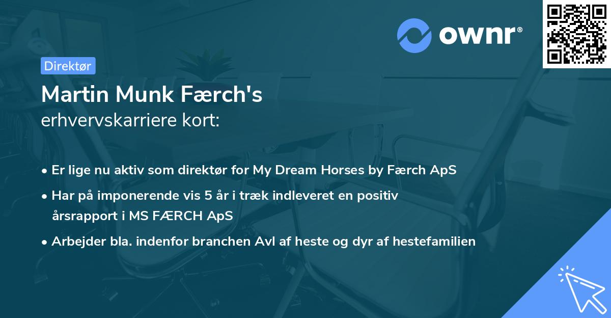Martin Munk Færch's erhvervskarriere kort