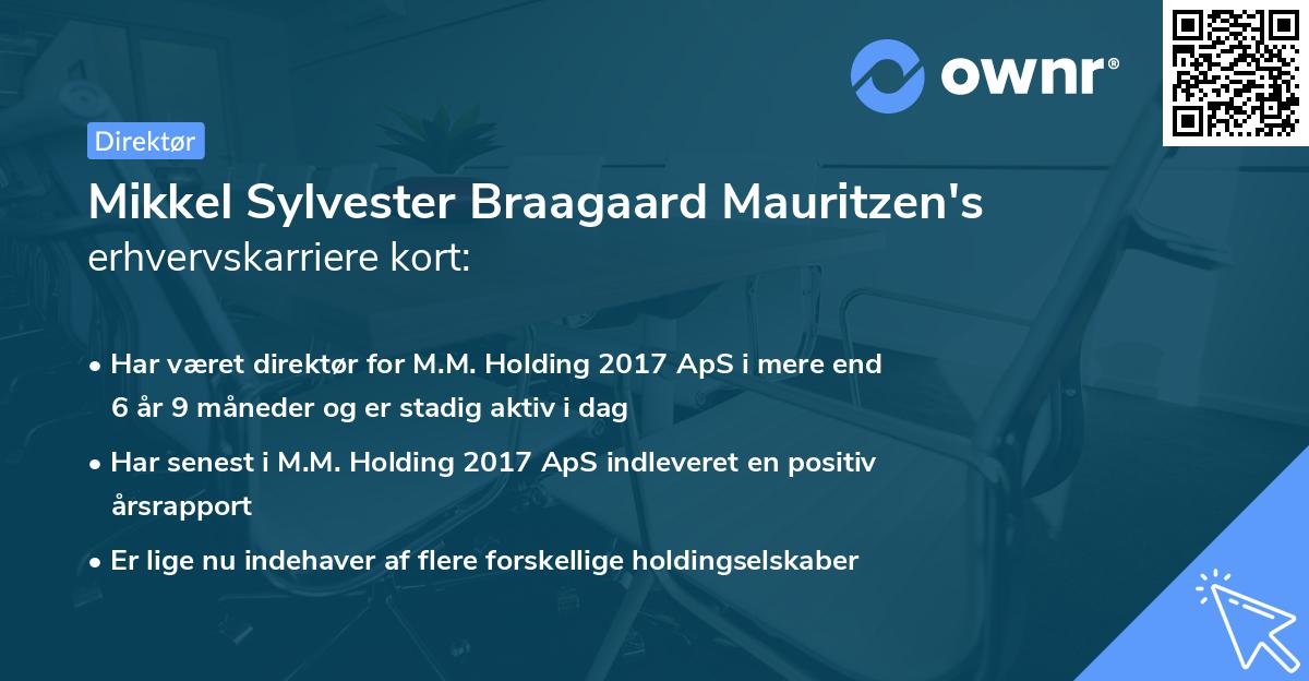 Mikkel Sylvester Braagaard Mauritzen's erhvervskarriere kort