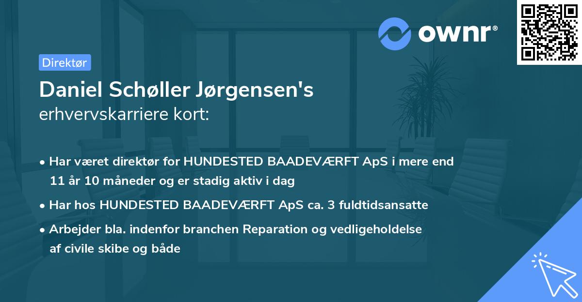 Daniel Schøller Jørgensen's erhvervskarriere kort