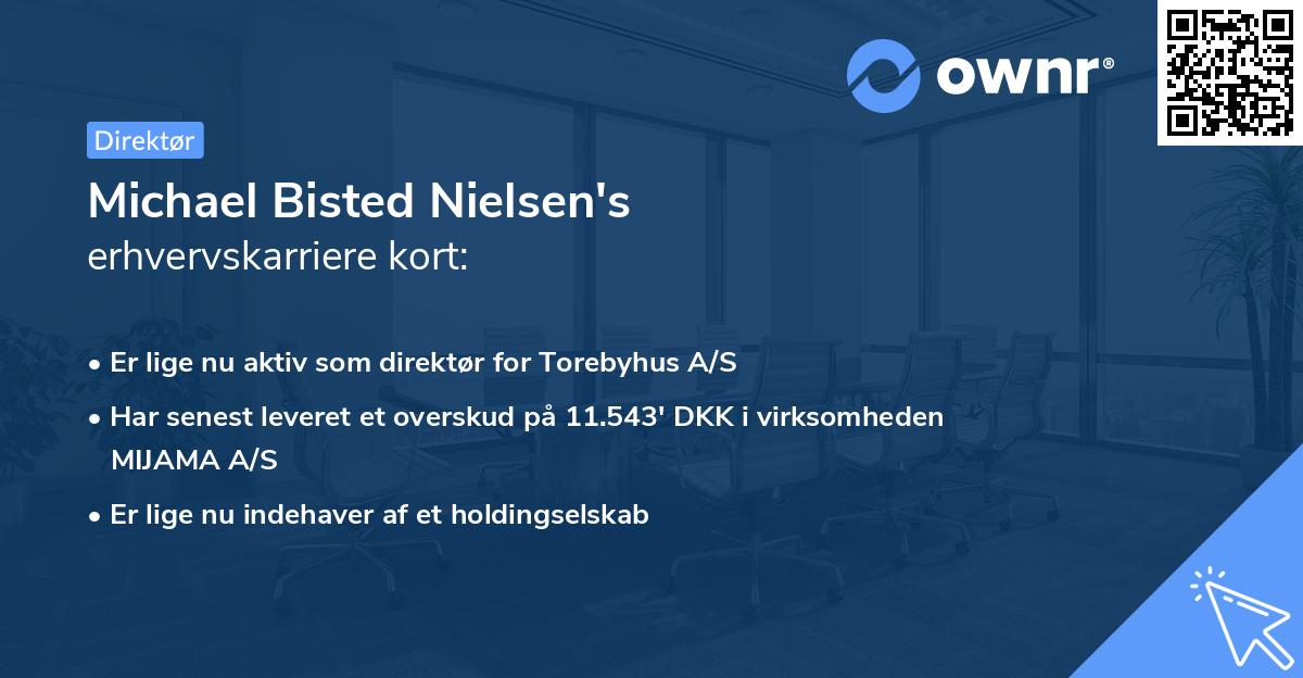 Michael Bisted Nielsen's erhvervskarriere kort