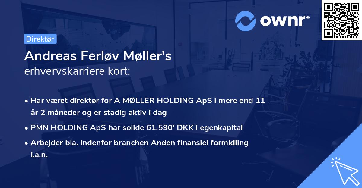 Andreas Ferløv Møller's erhvervskarriere kort
