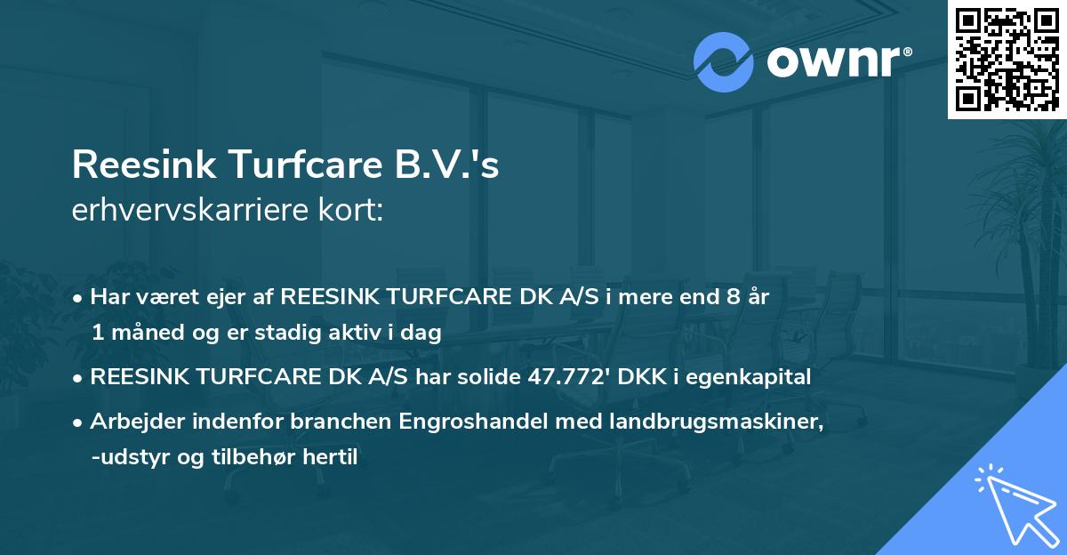 Reesink Turfcare B.V.'s erhvervskarriere kort