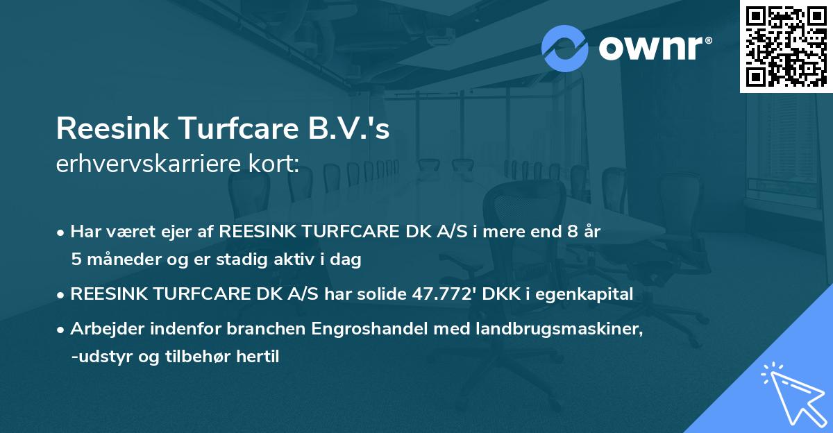 Reesink Turfcare B.V.'s erhvervskarriere kort