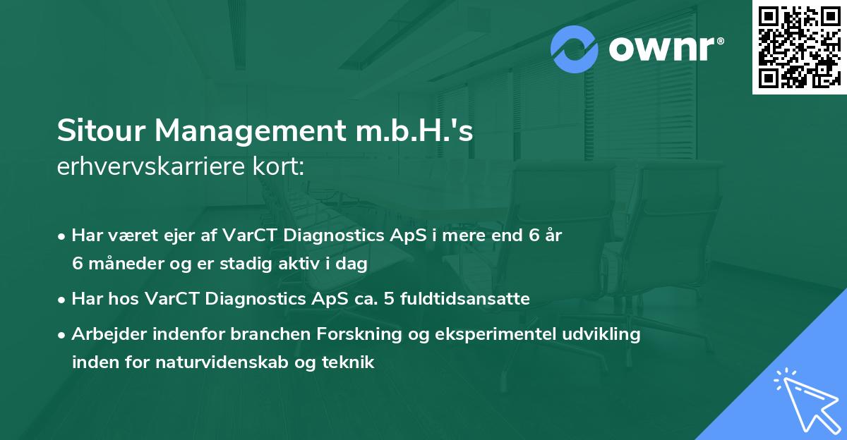 Sitour Management m.b.H.'s erhvervskarriere kort