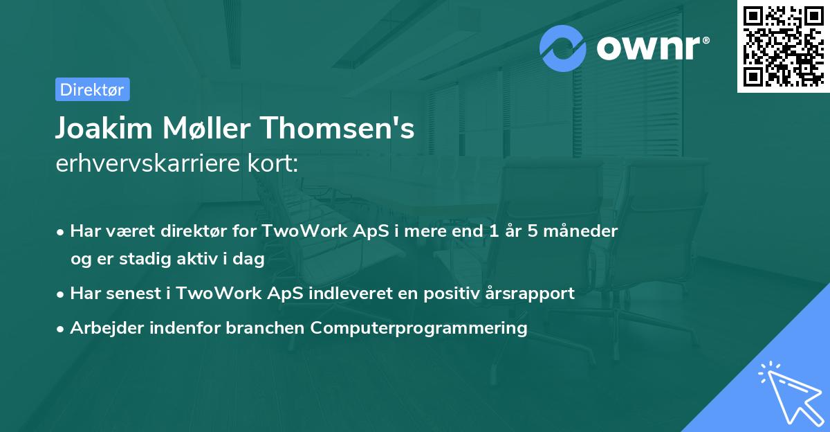 Joakim Møller Thomsen's erhvervskarriere kort