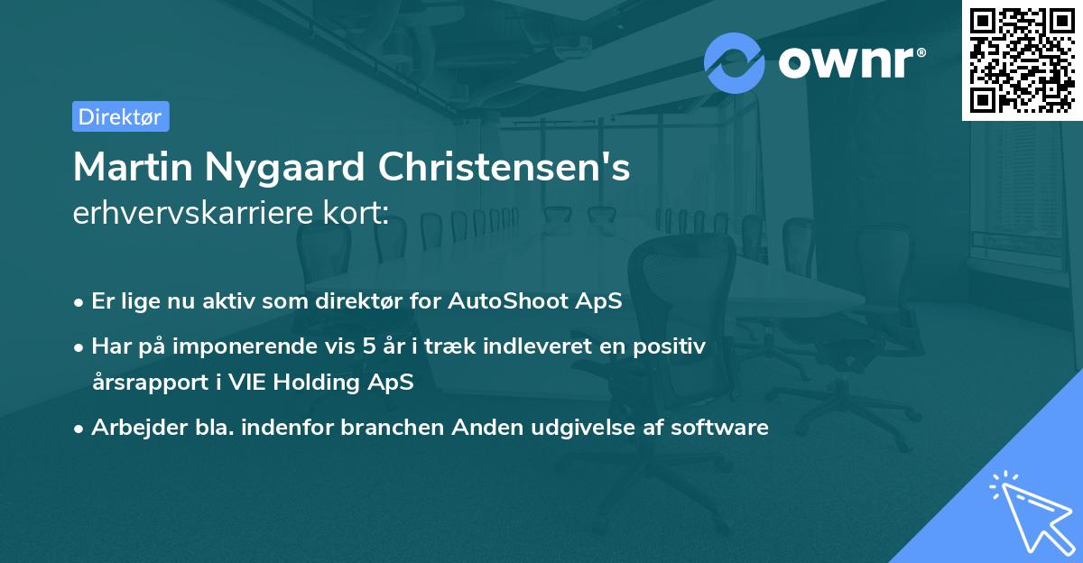 Martin Nygaard Christensen's erhvervskarriere kort