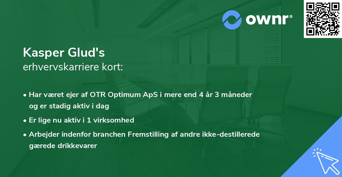 Kasper Glud's erhvervskarriere kort