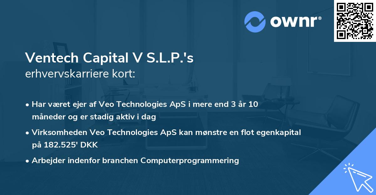 Ventech Capital V S.L.P.'s erhvervskarriere kort