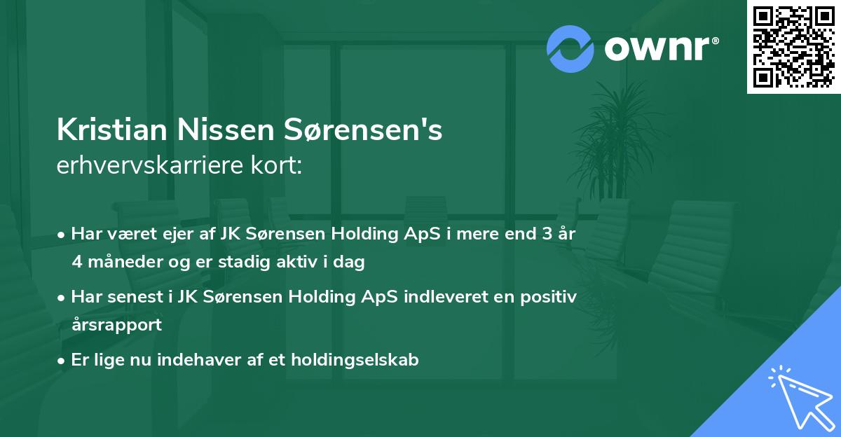 Kristian Nissen Sørensen's erhvervskarriere kort