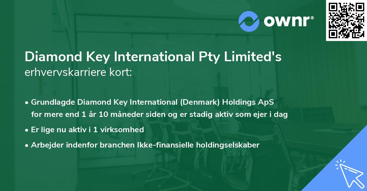 Diamond Key International Pty Limited's erhvervskarriere kort