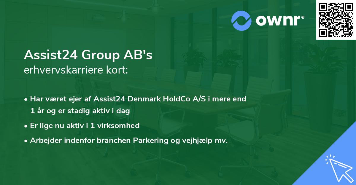 Assist24 Group AB's erhvervskarriere kort