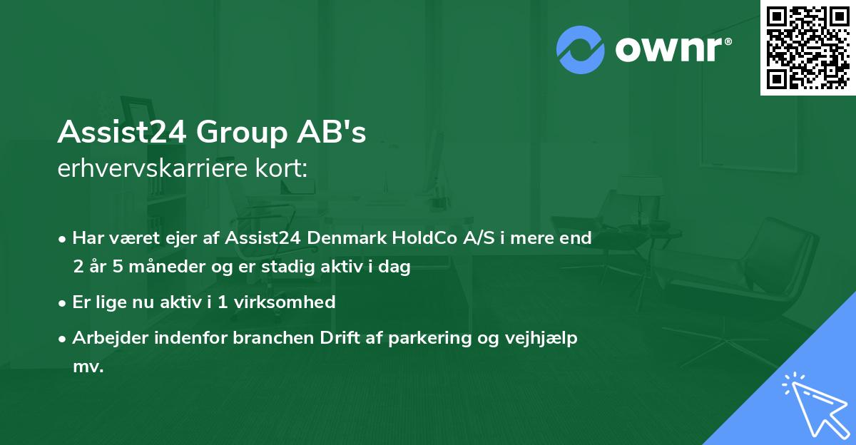 Assist24 Group AB's erhvervskarriere kort