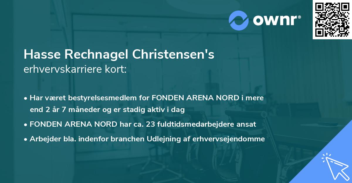 Hasse Rechnagel Christensen's erhvervskarriere kort