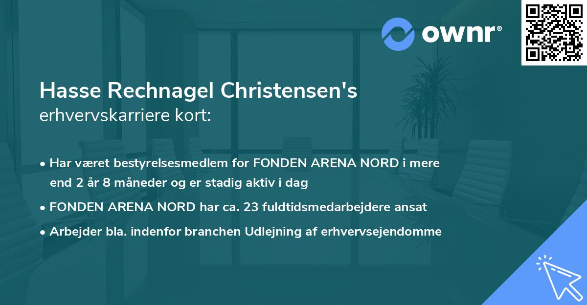 Hasse Rechnagel Christensen's erhvervskarriere kort