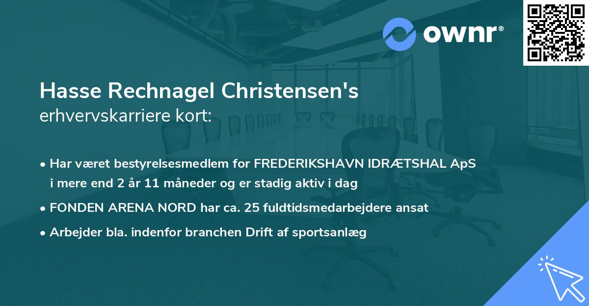 Hasse Rechnagel Christensen's erhvervskarriere kort