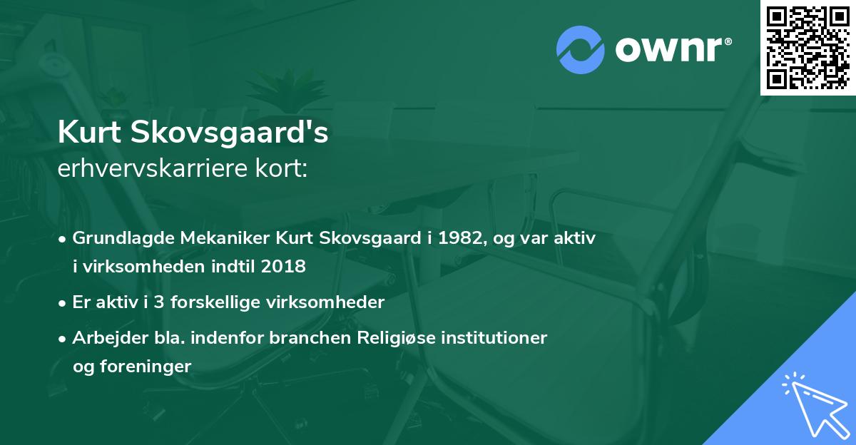 Kurt Skovsgaard's erhvervskarriere kort