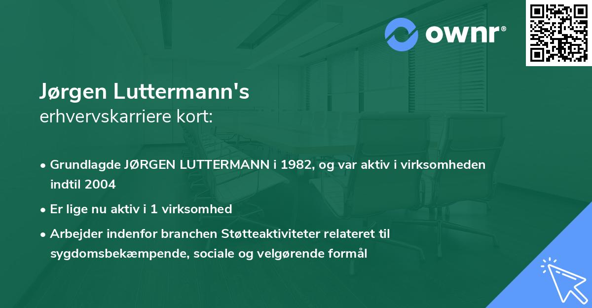 Jørgen Luttermann's erhvervskarriere kort