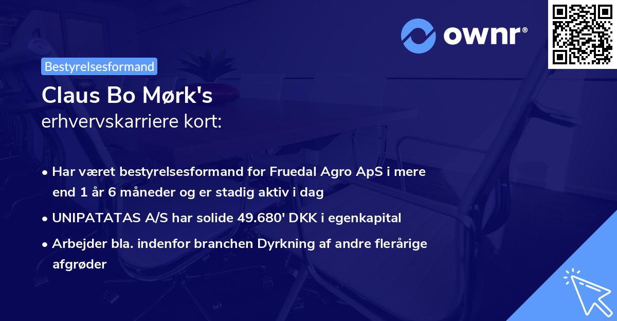Claus Bo Mørk's erhvervskarriere kort