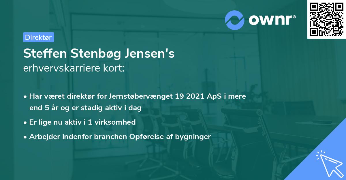 Steffen Stenbøg Jensen's erhvervskarriere kort